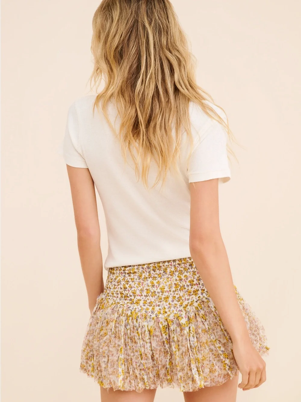 FP Movement by Free People Yellow Floral Ruffle Skort - Picture 10 of 10